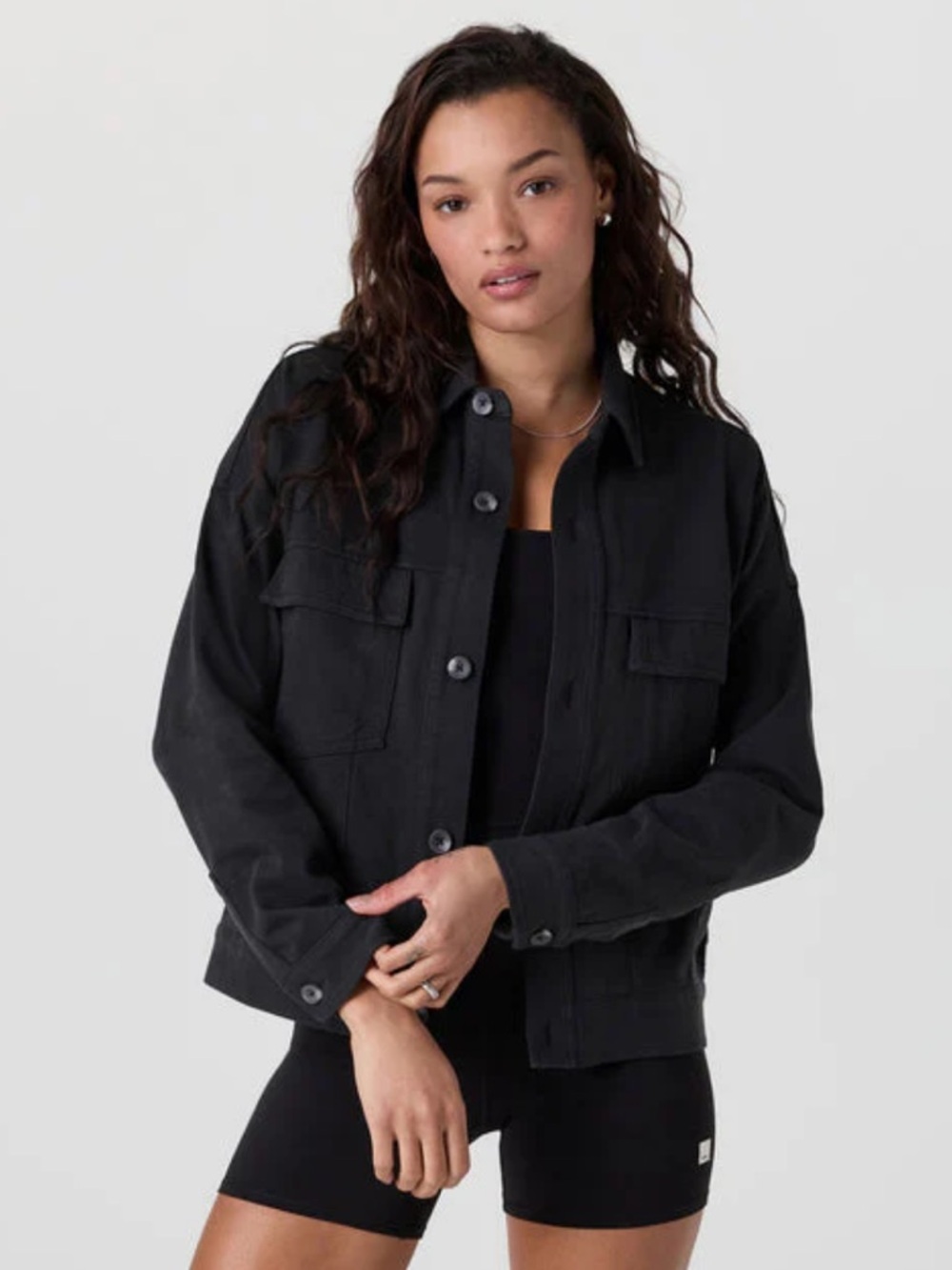 Vuori Mackenzie Jacket in washed black S NWT